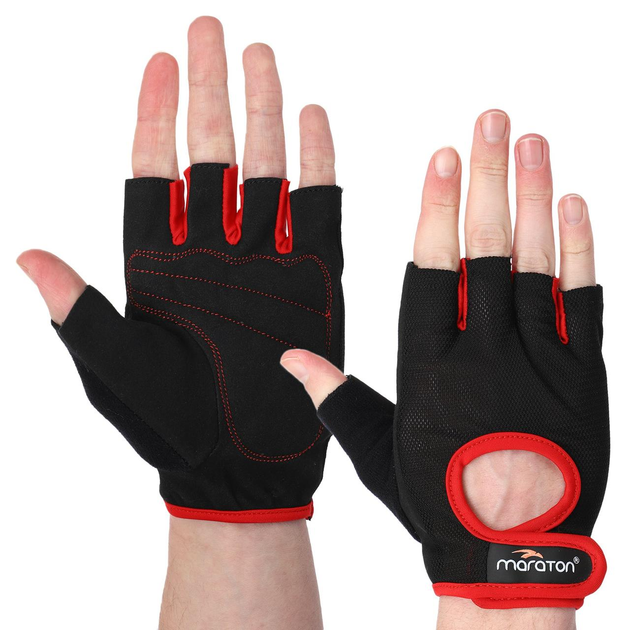 Рукавички для фітнесу спортивні рукавички Maraton Fit 0025 розмір M ...