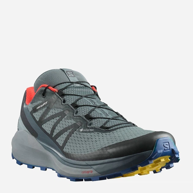 Buty do biegania po górach męskie Salomon Sense Ride 4 Invisible GTX 413778 44 (10US) 28 cm Szare (193128523091) - obraz 2