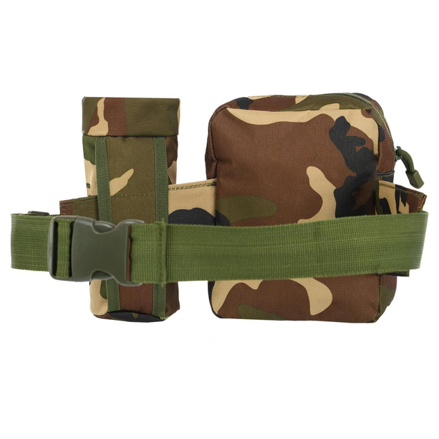 Сумка тактична багатоцільова на пояс SP-Sport Heroe 5512 об'єм 3 літри Camouflage Woodland - зображення 2