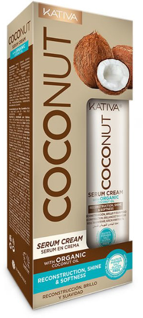 Serum do włosów Kativa Coconut Reconstruction Serum Cream 200 ml (7750075040779) - obraz 1