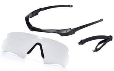 Балістичні окуляри ESS Crossbow Suppressor Black w/Clear Lens One Kit - зображення 1