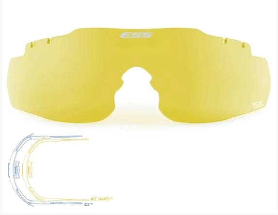 Балістичні окуляри ESS Ice Naro Hi-Def Yellow Lens - зображення 1