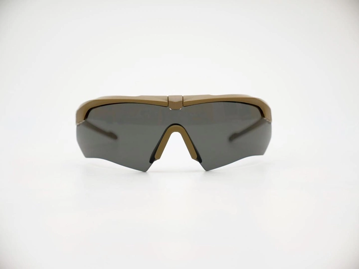 Балістичні окуляри ESS Crossbow Suppressor Terrain Tan w/Smoke Gray One Kit - зображення 2