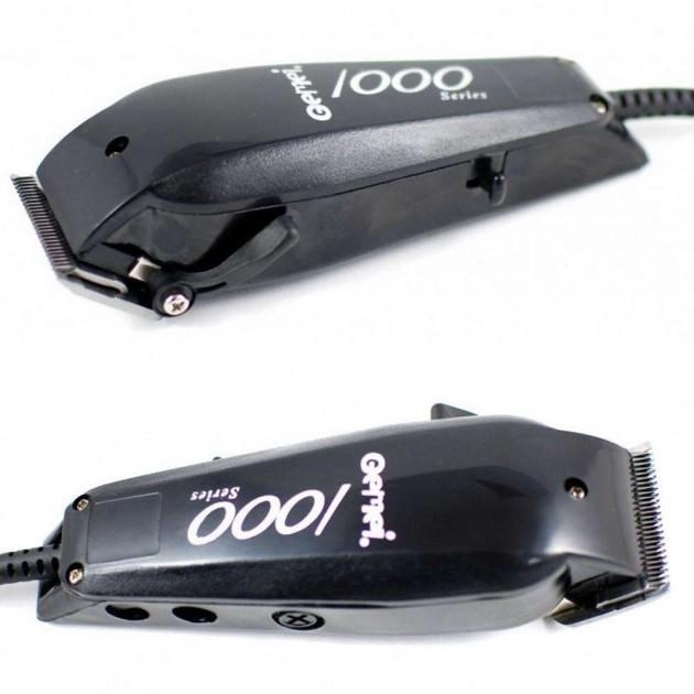 Машинка для стрижки проводная с насадками для волос и бороды Gemei GM-1016 Pro Black - изображение 2