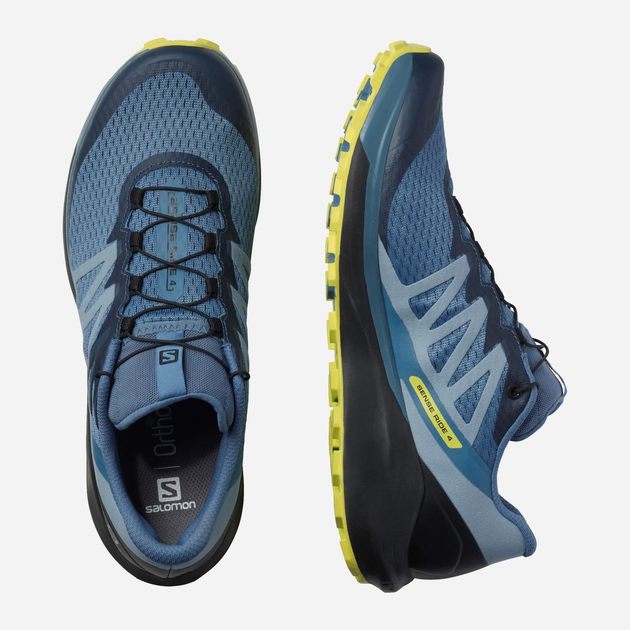 Чоловічі кросівки для бігу Salomon Sense Ride 4 412104 46 (11.5US) 29.5 см Copen Blue / Black / Eveni (193128526481) - зображення 3