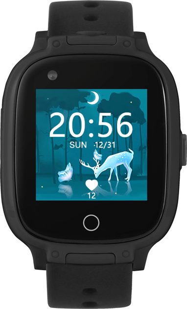 Smartwatch dla dzieci z lokalizatorem Garett Kids Twin 4G Czarny (5904238484302) - obraz 2