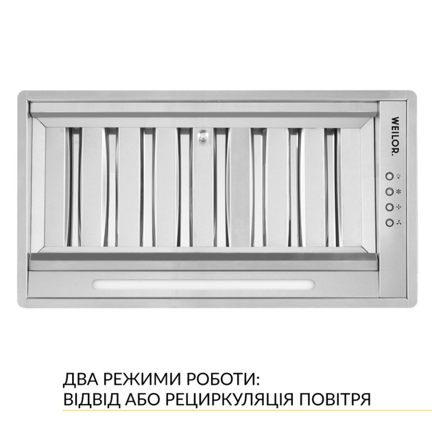 Вытяжка полновстраиваемая WEILOR PPE 5265 SS 1250 LED Strip - изображение 5