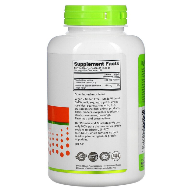 Буферизованный витамин С, Sodium Ascorbate, NutriBiotic ...