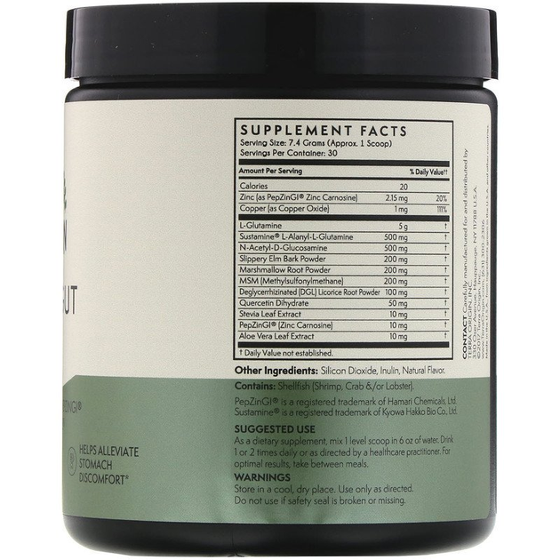 Terra Origin, Healthy Gut, вкус мяты, 222 г (7,83 унции) (TEO-00757 ...