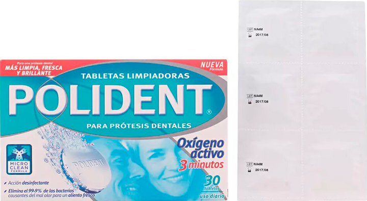 Tabletki Polident Cleaning Tablets do czyszczenia protezy zębowe 30 szt (5000198009552) - obraz 2