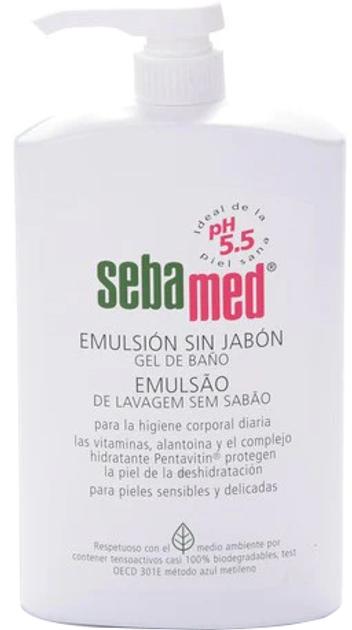 Гель для душу Sebamed Liquid Face And Body Wash 1000 мл (4103040110633) - зображення 1