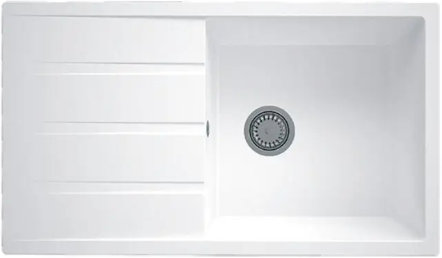 Кухонная мойка Fabiano Classic 86x50 XL Alpine White 8221.201.0132 - Фото 1 Кухонная мойка Fabiano Classic 86x50 XL Alpine White 8221.201.0132 - изображение 1