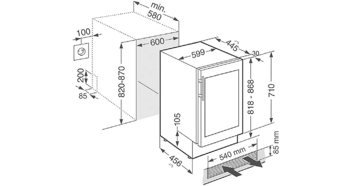 Винний шафа Fabiano FWC 820 Inox 8171.405.0275 - зображення 2