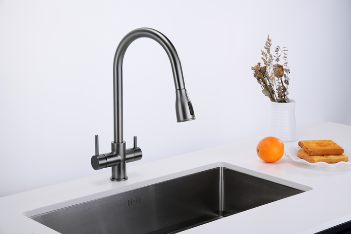 Кухонний змішувач Fabiano FKM 3122 Black Steel 8231.403.1150 - изображение 2