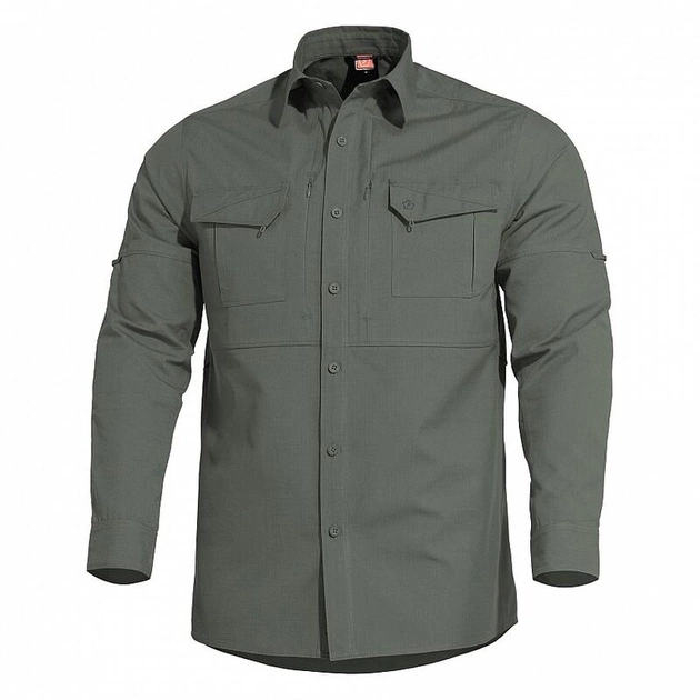 Тактическая рубашка Pentagon Plato Shirt K02019 X-Large, Camo Green (Сіро-Зелений) - изображение 1