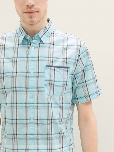 Сорочка Tom Tailor XXL Блакитний 1037066-31821 - Фото 3 Сорочка Tom Tailor XXL Блакитний 1037066-31821 - изображение 3