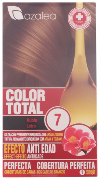 Farba kremowa z utleniaczem do włosów Azalea Color Total 7 Blond Hair 100 ml (8420282037587) - obraz 1