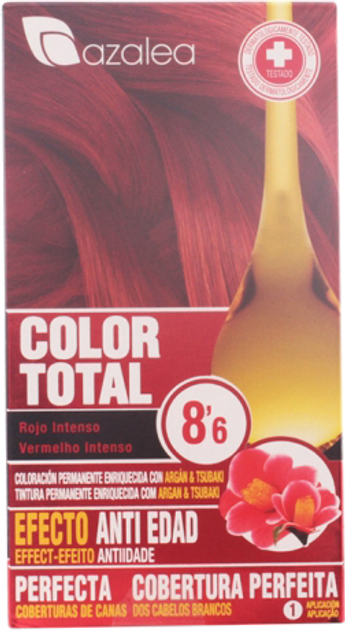 Farba kremowa z utleniaczem do włosów Azalea Color Total 8.6 Intense Red 100 ml (8420282037655) - obraz 1