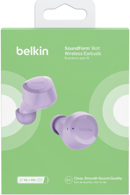 Навушники Belkin Soundform BoltTrue Lavender (AUC009BTLV) - зображення 7
