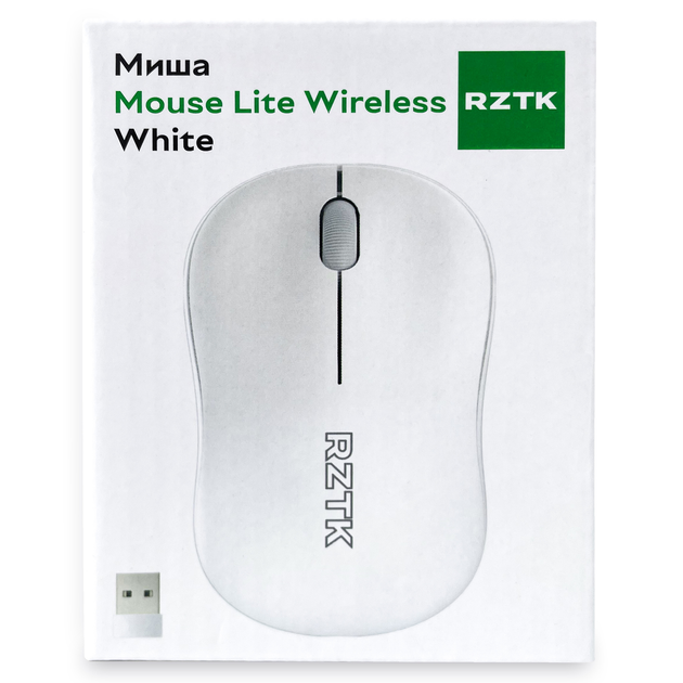 Миша RZTK Mouse Lite Wireless White - зображення 12