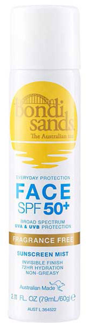 Spray przeciwsłoneczny Bondi Sands SPF50+ Fragrance Free Sunscreen Face Mist 79 ml (810020172140) - obraz 1