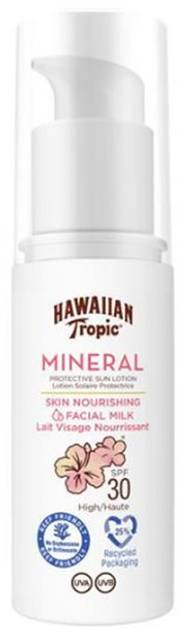 Mleczko do ochrony przeciwsłonecznej Hawaiian Tropic Mineral Facial Protective Milk SPF30 50 ml (5099821107505) - obraz 1