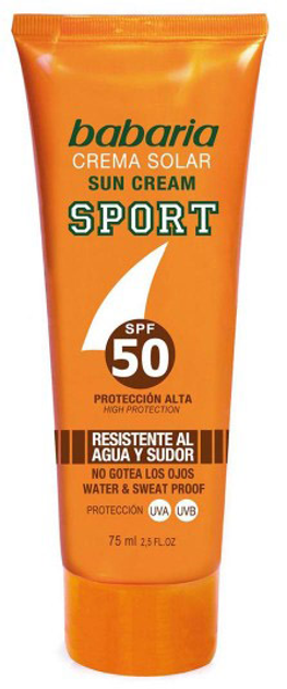 Сонцезахисний крем Babaria Sport Sun Cream SPF50 75 мл (8410412490061) - зображення 1