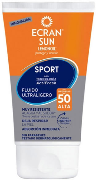 Krem do ochrony przeciwsłonecznej Ecran Sun Lemonoil Sport Ultralight Fluid SPF50 40 ml (8411135483255) - obraz 1