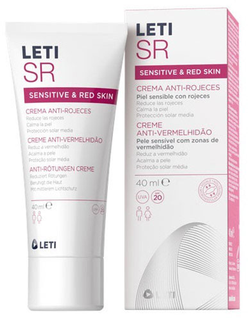 Крем Leti SR Anti Redness Cream SPF20 40 мл (8431166260021) - зображення 1