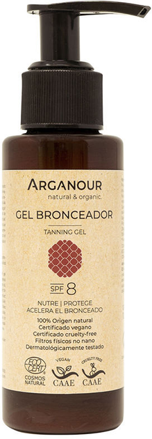 Сонцезахисний гель Arganour gel Bronceador SPF8 100 мл (8435438600898) - зображення 1