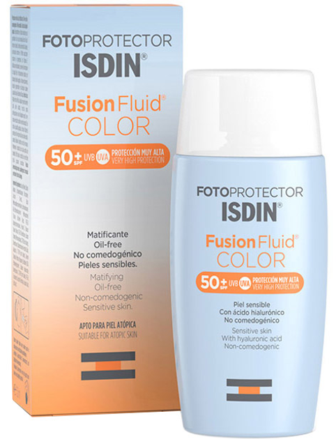 Przeciwsłoneczny fluid Isdin Fusion Color SPF50+ 50 ml (8470001585066) - obraz 1