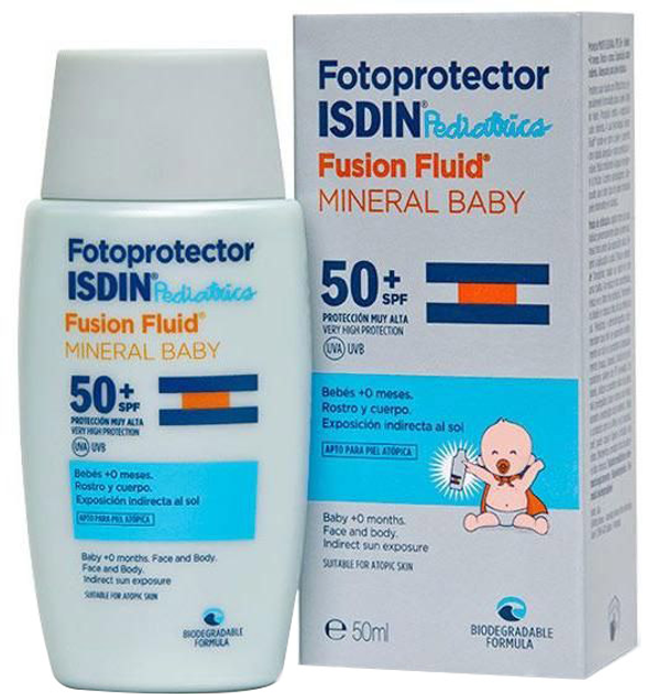 Krem przeciwsłoneczny Isdin Fotoprotector Pediatrics Fusion Fluid SPF50+ 50 ml (8470001788993) - obraz 1