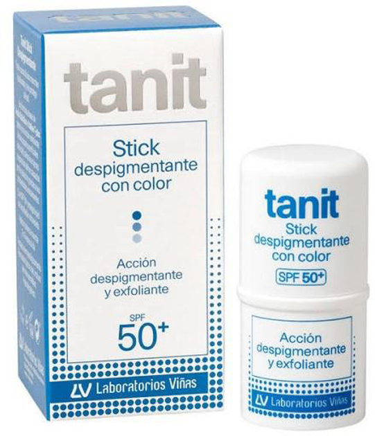 Krem do ochrony przeciwsłonecznej Laboratorios Vinas Tanit Stick Depigmenter With Colour SPF50 4 g (8470001817136) - obraz 1