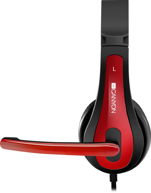 Навушники Canyon HSC-1 Black-Red (CNS-CHSC1BR) - зображення 4