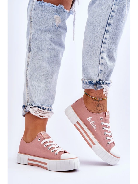 Trampki damskie Lee Cooper LCW-23-31-1804L 39 Różowe (5904292135257) - obraz 4