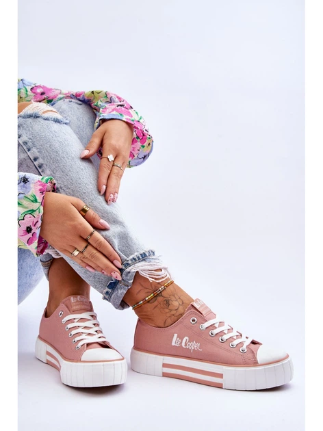 Trampki damskie Lee Cooper LCW-23-31-1804L 39 Różowe (5904292135257) - obraz 5