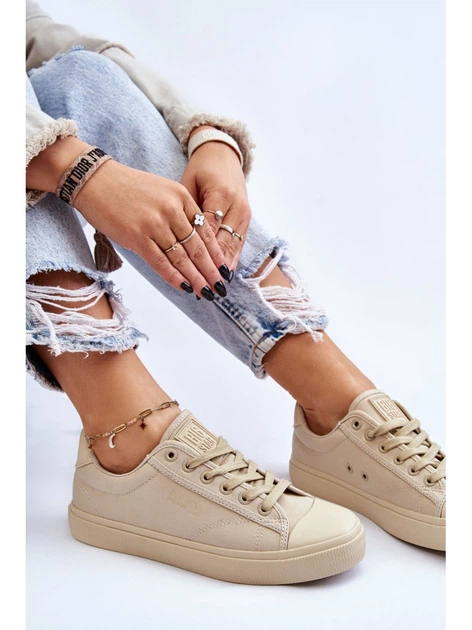 Жіночі кеди низькі Big Star LL274094 39 Бежеві (5900714610579) - зображення 8