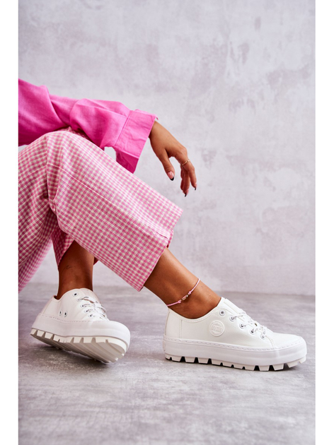 Sneakersy damskie do kostki Big Star KK274045 36 Białe (5900714533137) - obraz 5