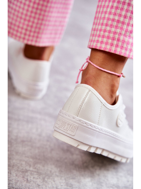 Sneakersy damskie do kostki Big Star KK274045 36 Białe (5900714533137) - obraz 7
