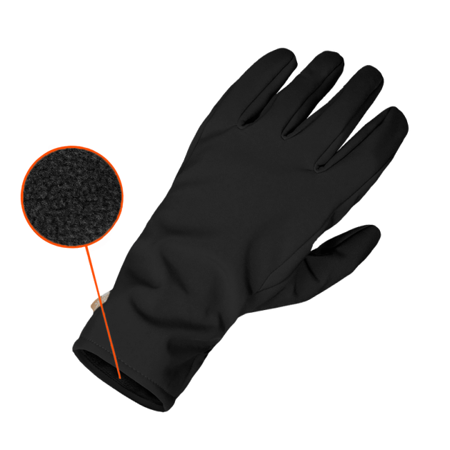 Рукавички тактичні польові універсальні рукавиці для мисливців та силових структур M Чорний (SK-N880MS) - зображення 2