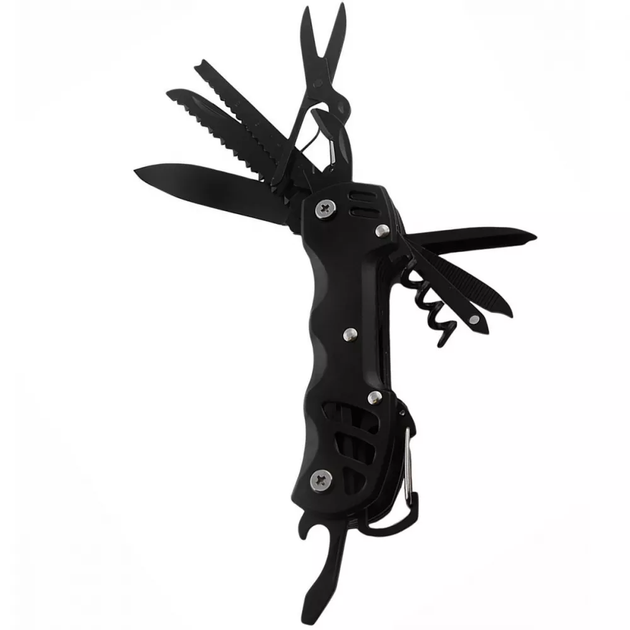 Мультитул Многофункциональный Multitool 9в1 в чехле black - изображение 6