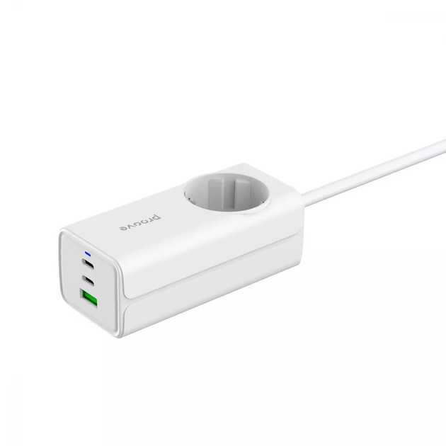 Мережевий фільтр Proove Power Strip PD-02 65W 2Type-C / 1USB white - зображення 7