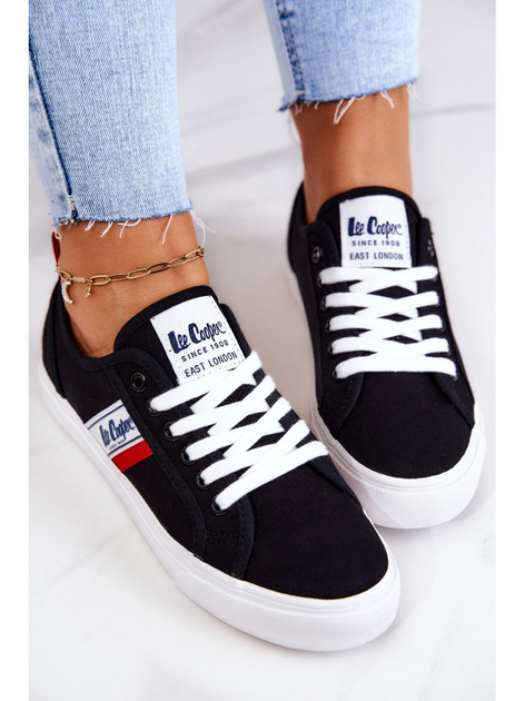 Жіночі кеди низькі Lee Cooper LCW-22-31-0832L 41 Чорні (5904292104369) - зображення 7