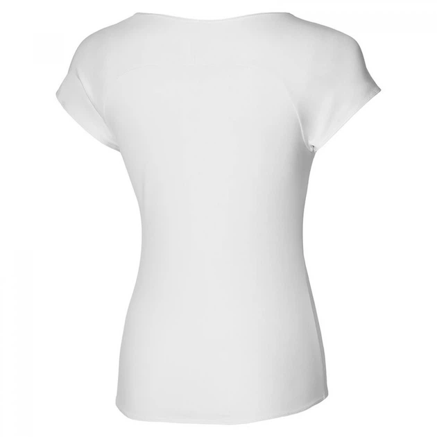Женская футболка MIZUNO Tee Белый L (62GA1211-01 L) - Фото 2 Женская футболка MIZUNO Tee Белый L (62GA1211-01 L) - изображение 2