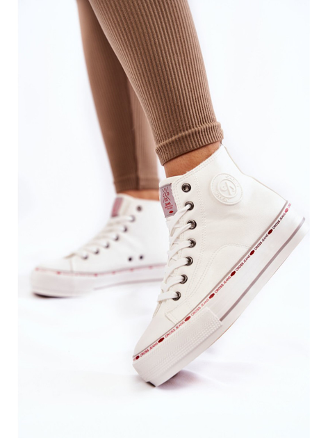 Жіночі кеди високі Cross Jeans KK2R4044C 41 Білі (8697319351644) - зображення 5