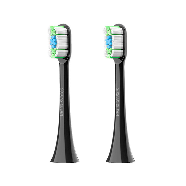 Насадки для зубной щетки SOOCAS Clean (X1/X3/X5/V1/V2) 2шт Черные ...
