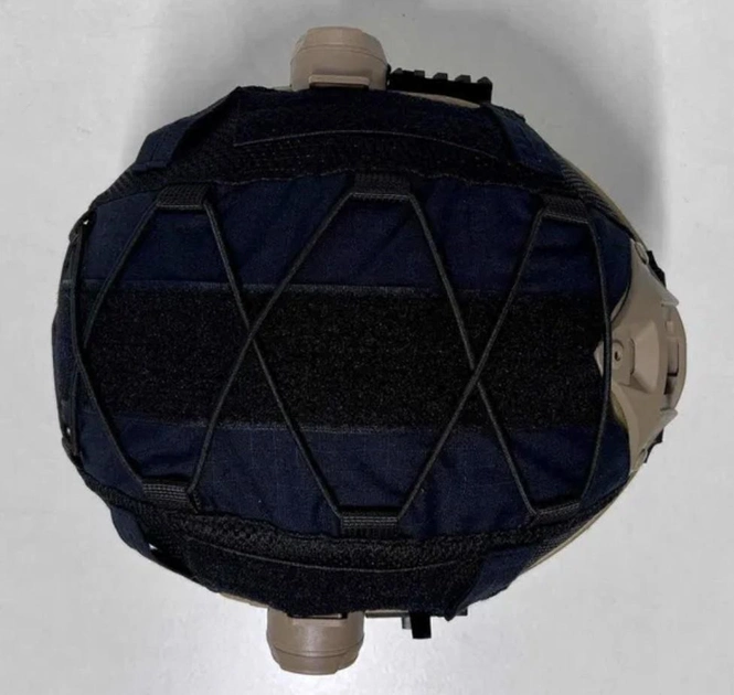 Чехол кавер для баллистического шлема каски типу FAST mich 2000 черный - изображение 1