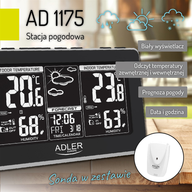 Метеостанція Adler AD 1175 - зображення 5