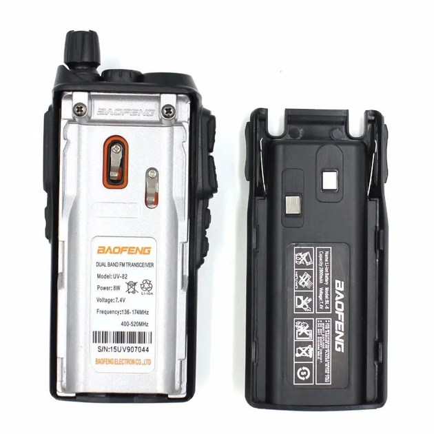 Рація портативна Baofeng UV-82 (2800 мАг) - Фото 6 Рація портативна Baofeng UV-82 (2800 мАг) - зображення 6