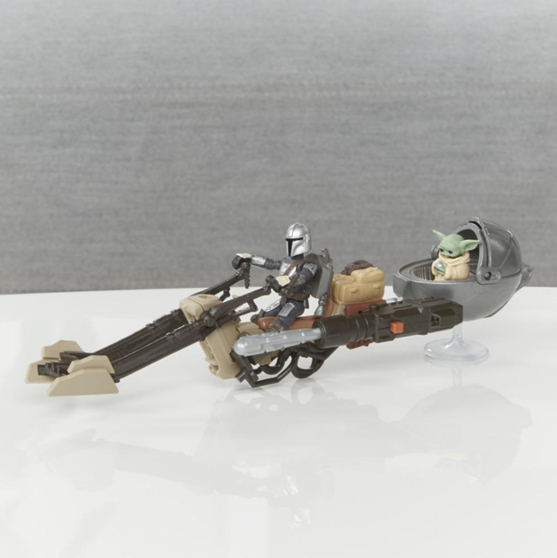 Фигурки Мандалорец и Малыш Йода на Спидере Star Wars The Mandalorian The Child Hasbro E9680 - Фото 3 Фигурки Мандалорец и Малыш Йода на Спидере Star Wars The Mandalorian The Child Hasbro E9680 - изображение 3